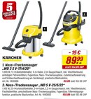 Nass-/Trockensauger WD 3 S V-17/4/20 Angebote von Kärcher bei toom Baumarkt Neubrandenburg für 89,99 €