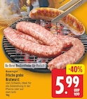 Frische grobe Bratwurst von Bauerngut für 5,99 € bei E center im Angebot Frische grobe Bratwurst von Bauerngut im aktuellen E center Prospekt