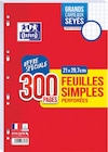 Feuilles simples perforées 21x29.7 - Oxford en promo chez Intermarché Feuilles simples perforées 21x29.7 - Oxford dans le catalogue Intermarché