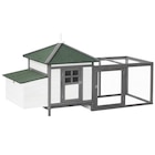 PawHut Hühnerstall grau Holz B/H/L: ca. 73,5x98x196 cm für 147,99 € bei POCO im Angebot PawHut Hühnerstall grau Holz B/H/L: ca. 73,5x98x196 cm im aktuellen POCO Prospekt