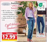 Promo Pantalon effet jeans femme à 12,99 € dans le catalogue Norma à Liverdun