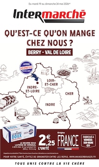Catalogue Intermarché Super de la semaine 21, "QU'EST-CE QU'ON MANGE CHEZ NOUS ? BERRY - VAL DE LOIRE", page 1, 19/05/2026 - 24/05/2026 Prospectus Intermarché Super en cours, "QU'EST-CE QU'ON MANGE CHEZ NOUS ? BERRY - VAL DE LOIRE", page 1 sur 12