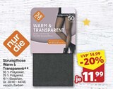 Warm & Transparent Angebote von nur die bei famila Nordwest Lingen für 11,99 €
