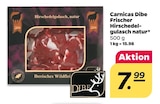 Carnicas Dibe Frischer Hirschgulasch natur Angebote von Dibe bei Netto mit dem Scottie Pinneberg für 7,99 €