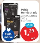 Entenfilet Hundesnack von Pablo für 1,29 € bei budni im Angebot Entenfilet Hundesnack von Pablo im aktuellen budni Prospekt