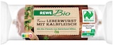 Leberwurst mit Kalbfleisch Angebote von REWE Bio bei REWE Braunschweig für 1,69 €