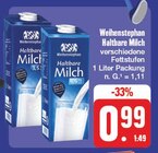 Haltbare Milch Angebote von Weihenstephan bei EDEKA Coburg für 0,99 €