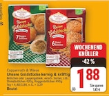 Unsere Goldstücke kernig & kräftig 7 Roggen Brötchen von Coppenrath & Wiese im aktuellen E center Prospekt