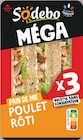 Le Méga pain moelleux complet poulet mayo légère - SODEBO en promo chez Intermarché Hyper Le Méga pain moelleux complet poulet mayo légère - SODEBO dans le catalogue Intermarché Hyper
