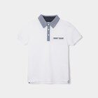 Polo manches courtes 1 poche blanc garçon - LH en promo chez La Halle Polo manches courtes 1 poche blanc garçon - LH dans le catalogue La Halle
