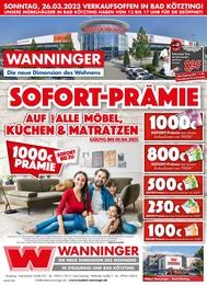 Möbel Wanninger Prospekt für Zachenberg: SOFORT-PRÄMIE, 32 Seiten, 22.03.2023 - 01.04.2023
