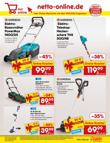 Rasenmäher im Netto Marken-Discount Prospekt "Aktuelle Angebote" mit 75 Seiten (Aachen)