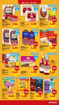 Bratwurst Angebot im Penny Prospekt, gültig von 03.11.2025 bis 09.11.2025 Bratwurst Angebot im aktuellen Penny Prospekt auf Seite 9