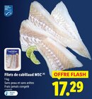 Filets de cabillaud MSC en promo chez Lidl Troyes à 17,29 €
