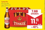 Pils von Tyskie für 11,11 € bei Netto Marken-Discount im Angebot Pils von Tyskie im aktuellen Netto Marken-Discount Prospekt