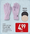 GANTS DE SKI POLAIRE en promo chez Aldi GANTS DE SKI POLAIRE dans le catalogue Aldi