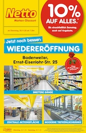 Netto Marken-Discount Prospekt für Badenweiler: "Wiedereröffnung - 10% auf ALLES", 4 Seiten, 25.11.2025 - 29.11.2025