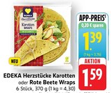 EDEKA Tamm - Herzstücke Karotten Wraps Angebot im Prospekt Herzstücke Karotten Wraps bei EDEKA im Tamm Prospekt für 1,39 €