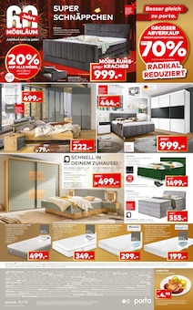 Boxspringbett im porta Möbel Prospekt "Besser gleich zu porta." mit 4 Seiten (Berlin)