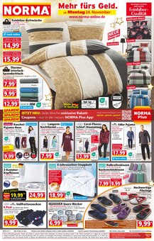Bettdecke im Norma Prospekt "Mehr fürs Geld" mit 20 Seiten (Würzburg)