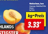 Nektarinen, lose bei Lidl im Saarbrücken Prospekt für 3,33 €