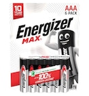 Piles alcaline - ENERGIZER MAX en promo chez Supermarchés Match Metz à 5,43 €
