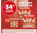 Promo -34% de remise immédiate sur tout Italpizza à  dans le catalogue Super U à Montreuil