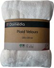 Plaid Velours Microfibre - DOMEDIA dans le catalogue Intermarché Hyper
