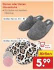 Damen oder Herren Hausschuhe Angebote bei Netto Marken-Discount Kassel für 5,99 €