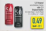 verschiedene Sorten oder 2,5 Original Radler im Angebot bei diska in Amberg verschiedene Sorten oder 2,5 Original Radler Angebote von 5,0 Original bei diska Amberg für 0,49 €