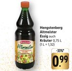 E center Schwaikheim - Altmeister Essig Angebot im Prospekt Altmeister Essig bei E center im Schwaikheim Prospekt für 0,99 €