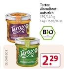 Abendbrotaufstrich von Tartex im aktuellen Rossmann Prospekt für 2,29 €