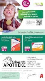 mea - meine apotheke Apotheken Prospekt der aktuellen Woche mit 4 Seiten, gültig von 01.12.2025 bis 31.12.2025, in Knüllwald und Umgebung Aktueller mea - meine apotheke Apotheken Prospekt in Knüllwald und Umgebung, "Unsere Dezember-Angebote" mit 4 Seiten, 01.12.2025 - 31.12.2025