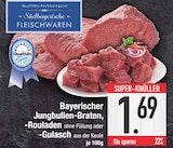 Bayerischer Jungbullen-Braten, -Rouladen ohne Füllung oder -Gulasch aus der Keule bei EDEKA im Deggendorf Prospekt für 1,69 €