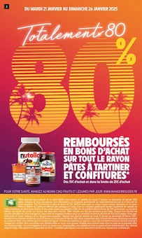 Prospectus Intermarché de la semaine "Totalement 80 80%" avec 2 pages, valide du 21/01/2025 au 02/02/2025 pour Ivry-sur-Seine et alentours