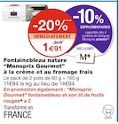 Fontainebleau nature à la crème et au fromage frais - Monoprix Gourmet à 1,91 € dans le catalogue Monoprix