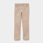 Pantalon slim coton majoritaire taupe garçon en promo chez La Halle Pantalon slim coton majoritaire taupe garçon dans le catalogue La Halle