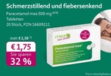 mea - meine apotheke - Paracetamol mea Angebot im Prospekt Paracetamol mea bei mea - meine apotheke im Prospekt "" für 1,75 €