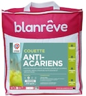 Couette anti-acariens - Blanrêve en promo chez Carrefour Saint-Quentin à 16,03 €