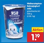 Sahnejoghurt mild bei Netto Marken-Discount im Bad Blankenburg Prospekt für 1,19 €