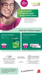 mea - meine apotheke Prospekt für Neufahrn: "Unsere August-Angebote", 4 Seiten, 01.08.2025 - 31.08.2025