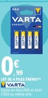 Lot de 4 piles energy - VARTA en promo chez E.Leclerc Saint-Étienne à 0,99 €