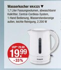 Wasserkocher WK4325 von Severin im aktuellen V-Markt Prospekt für 19,99 €