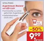 Aktuelles Augenbrauen-Rasierer mit LED-Licht Angebot bei Netto Marken-Discount in Kassel ab 9,99 €