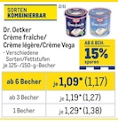 Crème fraîche/ Crème légère/Crème Vega von Dr. Oetker im aktuellen Metro Prospekt für 1,17 €