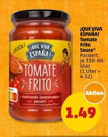 Passierte Tomaten von ¡QUE VIVA ESPAÑA! im aktuellen Penny-Markt Prospekt für 1.49€