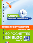 60 POCHETTES PERFOREES QUICK'IN OXFORD - OXFORD - Auchan Hypermarché 60 POCHETTES PERFOREES QUICK'IN OXFORD - OXFORD à 2,58 € dans le catalogue Auchan Hypermarché