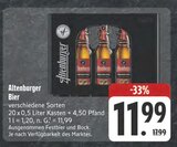 Bier bei E center im Hüttengrund Prospekt für 11,99 €