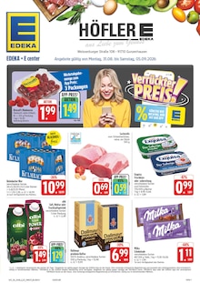 EDEKA Gunzenhausen Prospekt der aktuellen Woche, gültig von 31.08.2026 bis 05.09.2026 Aktueller EDEKA Gunzenhausen Prospekt "Wir lieben Lebensmittel!" mit 40 Seiten