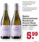 Baden Schriesheimer Handwerk Grauer Burgunder trocken im Angebot bei E center in Mannheim Baden Schriesheimer Handwerk Grauer Burgunder trocken Angebote von Schriesheim bei E center Mannheim für 5,99 €